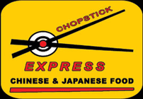 Chopstick Express's Primary Logo with chopsticks and a plate
